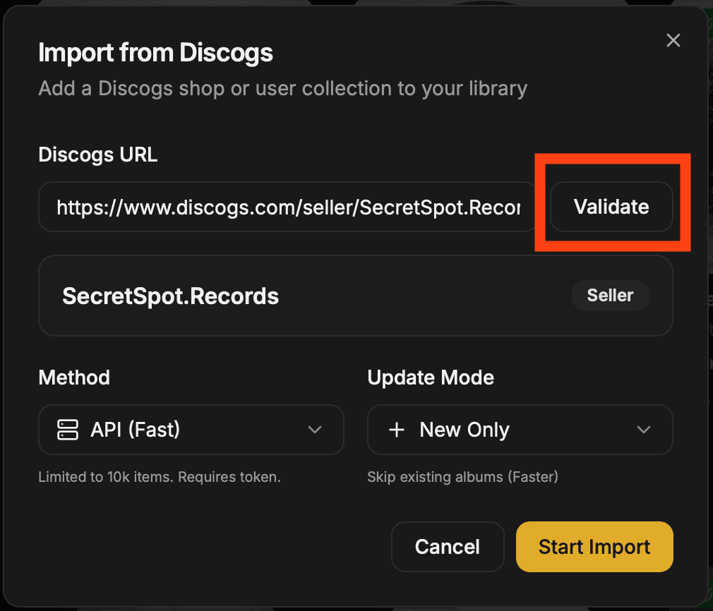 Validated seller ready to import
